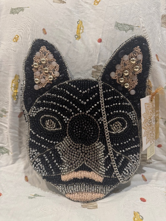 From India To You Handbags - French Bulldog Beaded Dog Crossbody Bag NWT Tik Tok Viral From India To you